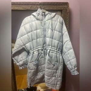FP light blue Quilted Hooded Jacket
